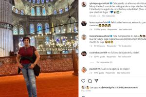 Sylvia Pasquel publicó el 15 de octubre una fotografía presumiendo su estancia en Estambul