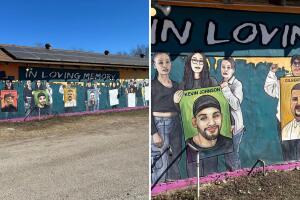 mural vandalizado restauran violencia policial San Antonio Texas