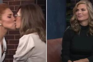 Yolanda Andrade se besa en la boca con su exnovia Lorena Meritano: Montserrat Oliver reacciona así 
