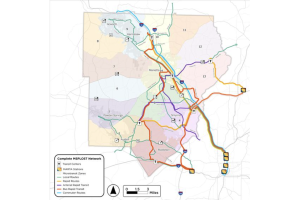 Mapa de expansión del transporte público en el condado Cobb