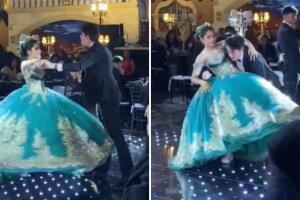 Quinceañera se reencuentra con su ex en pleno vals
