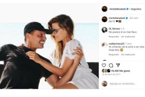 Con esta foto Michelle Salas celebró a su papá en 2017.