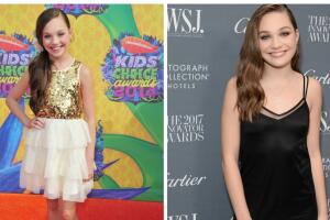 Fotos de antes y después de Maddie Ziegler bailarina de los videos de Sia