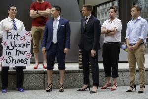 Male Attorneys In Chicago Don Heels To March Against Rape And Gender Violence