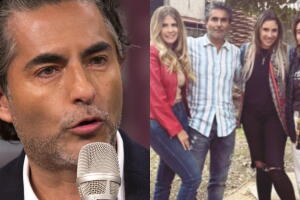 Raúl Araiza publicó una foto en la que aparece con su novia, Margarita Vega, y sus hijas Camila y Roberta. 