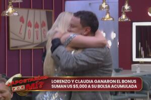 Lorenzo Méndez y Claudia ganan un bono de 5 mil dólares en ¿Apostarías por mí?