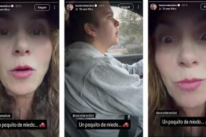 Lucero compartió un video en el que aparece Lucerito manejando.