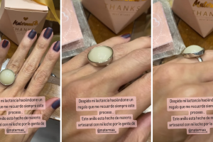Fernanda Castillo se hizo un anillo con su leche materna