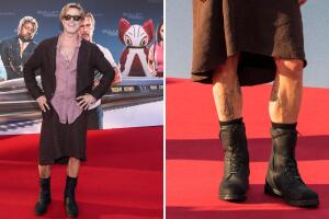 Brad Pitt look falda Bullet Train premiere Berlín 2022 (2).jpg