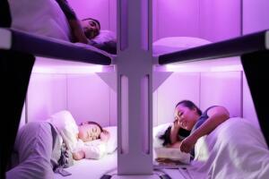 Literas aéreas Skynest de Air New Zealand.