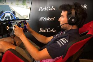 Sergio ‘Checo’ Pérez en el simulador