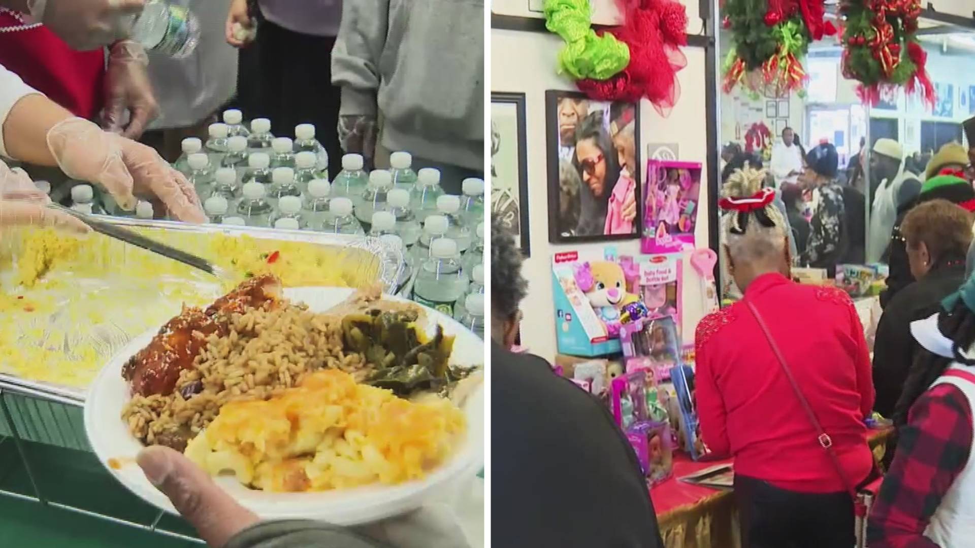 Hundreds Gather for Christmas Dinner and Gift Giveaway at Local Center