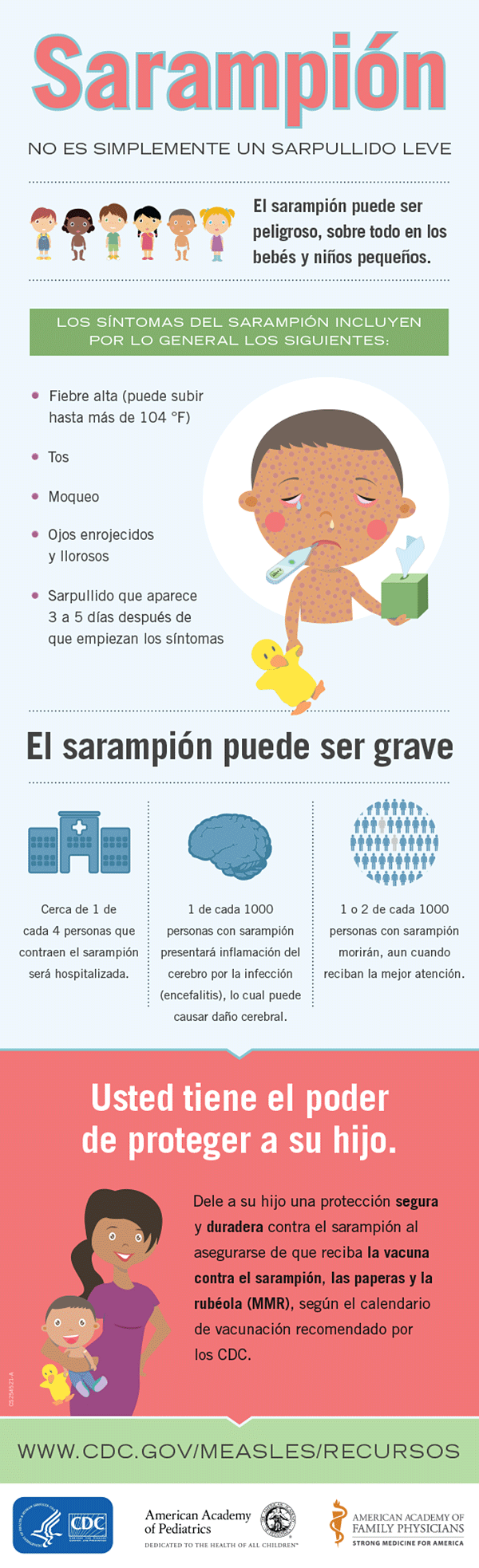 me puedo morir de sarampion