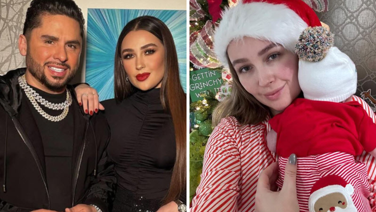 Larry Hernández y Kenia Ontiveros presentan a su hija Dalzary