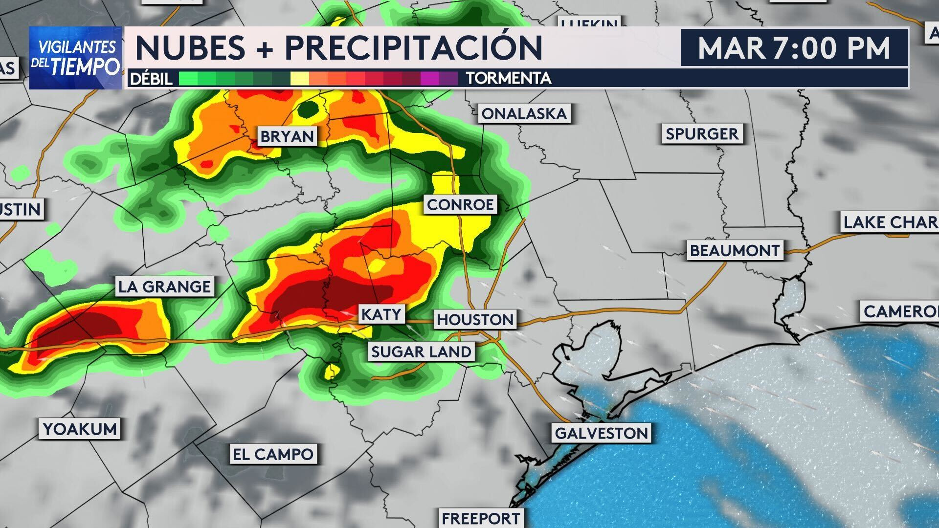 Vuelven las tormentas a Houston este martes te decimos desde qué hora