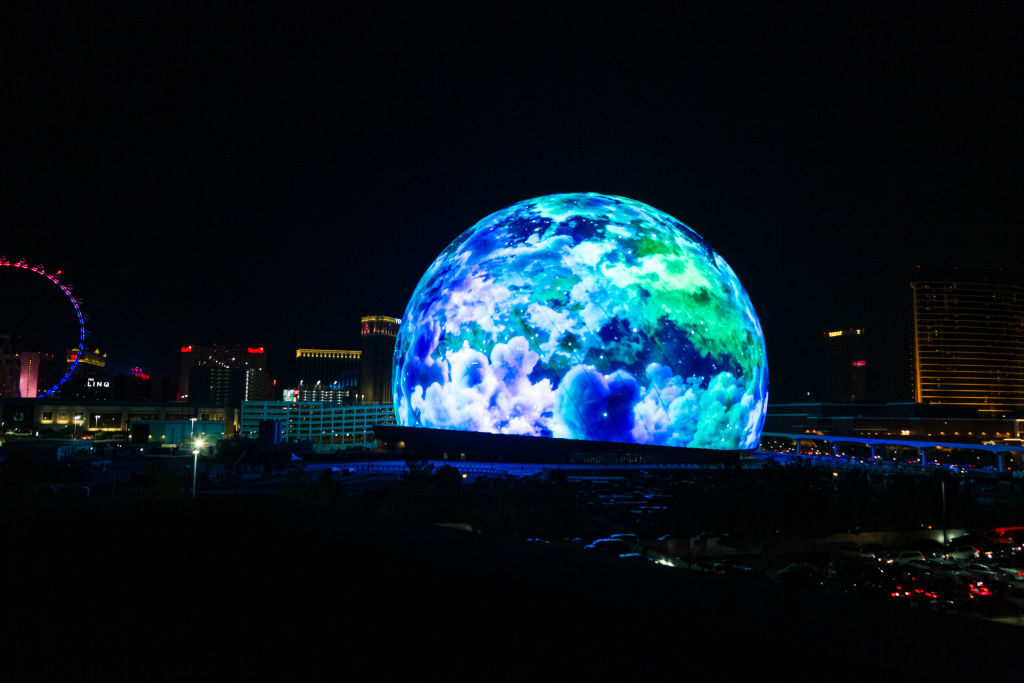Exosphere la gigantesca pantalla LED de Las Vegas donde se proyectan