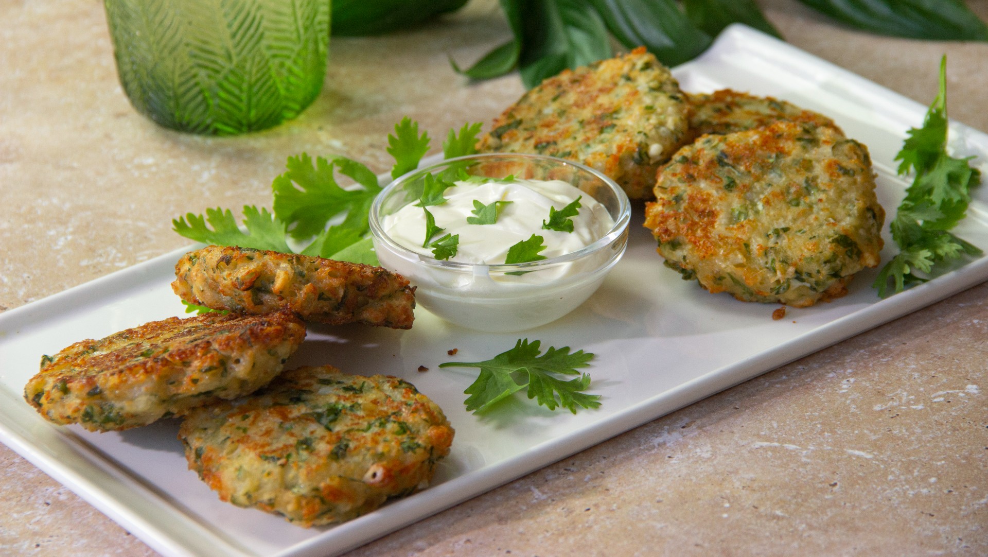 Tortitas de cilantro y queso manchego en 30 minutos Delicioso Univision