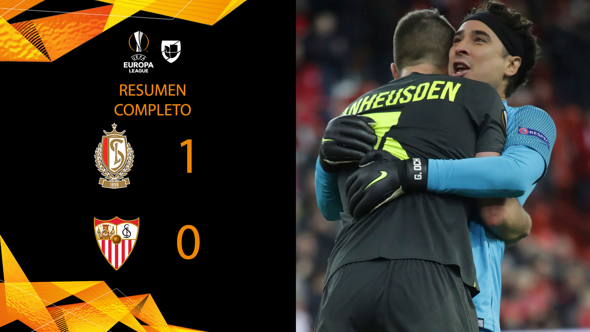 Bufanda De Futbol Match Uefa Europa League Sevilla Fc Y Standard Lieja