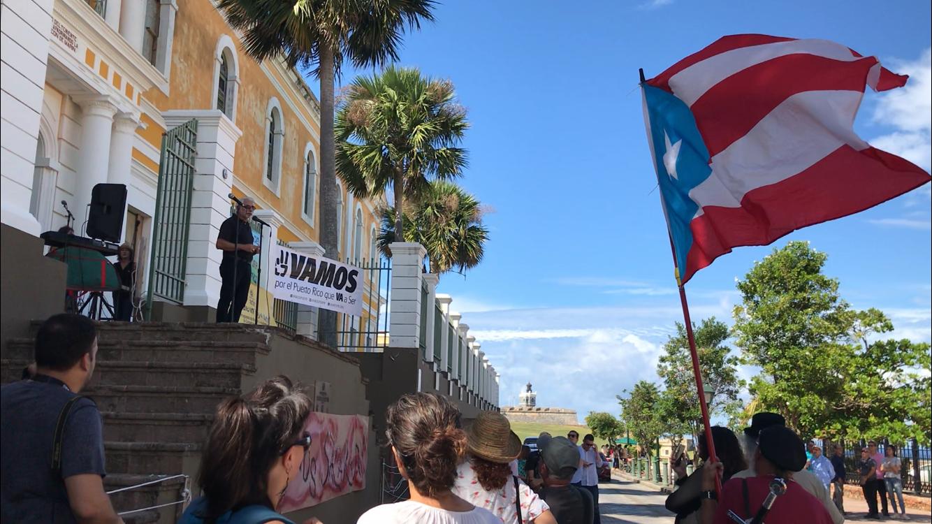 Artistas de toda la isla se manifiestan frente al edificio del Instituto de Cultura Puertorriqueña