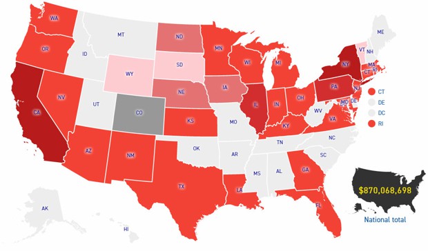 El Precio De Ser Ciudad Santuario Noticias Univision Univision Sanctuary Map State Funding Image